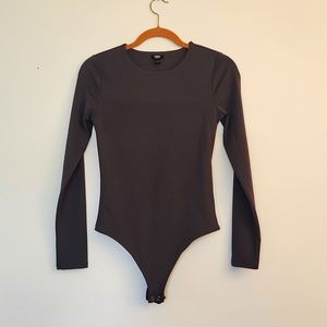 Express Contour Bodysuit Gray Small